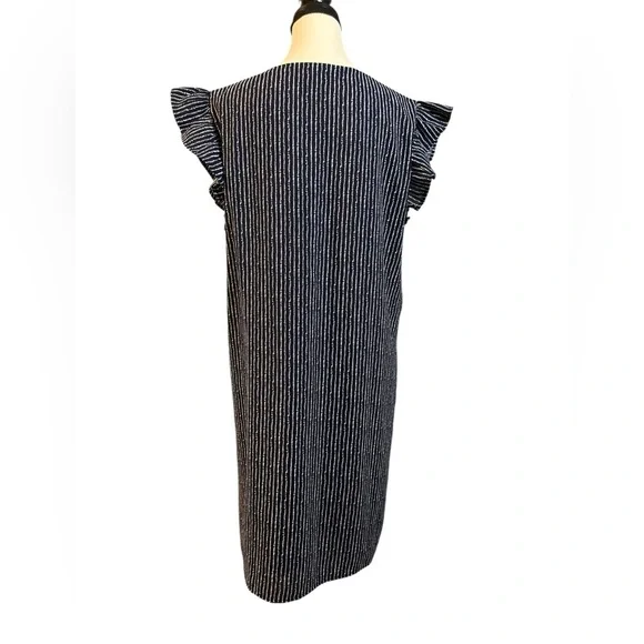 THML Navy Striped Dress with Floral Embroidery - Picture 7 of 7